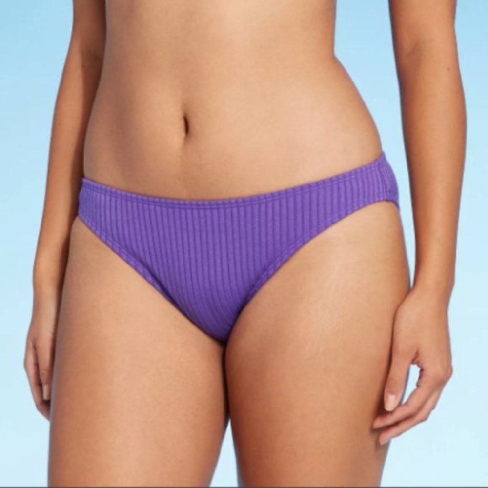 Xhilaration Purple Bikini Bottom Sz M NWT
